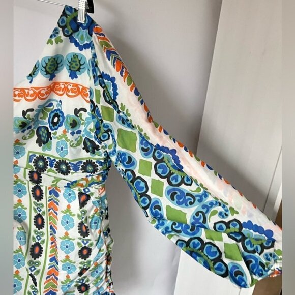 Mango, Ladies Asymmetrical pleated dress. Size: 10. NWT - Picture 9 of 16